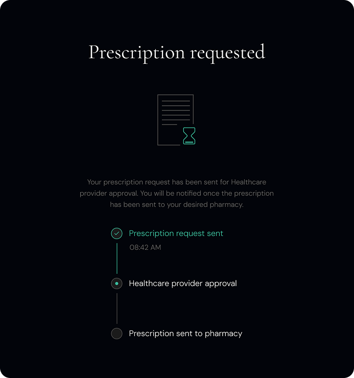 Doctor reviewing prescription